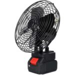 پنکه رومیزی شارژی فلزی نوا مدل ZL-08 با باتری 48 ولت