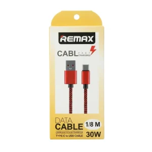 کابل شارژ سریع Type-C به USB ریمکس Remax 30W طول ۱.۸ متر